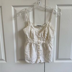 Brandy Melville Cream Button-Up Camisole